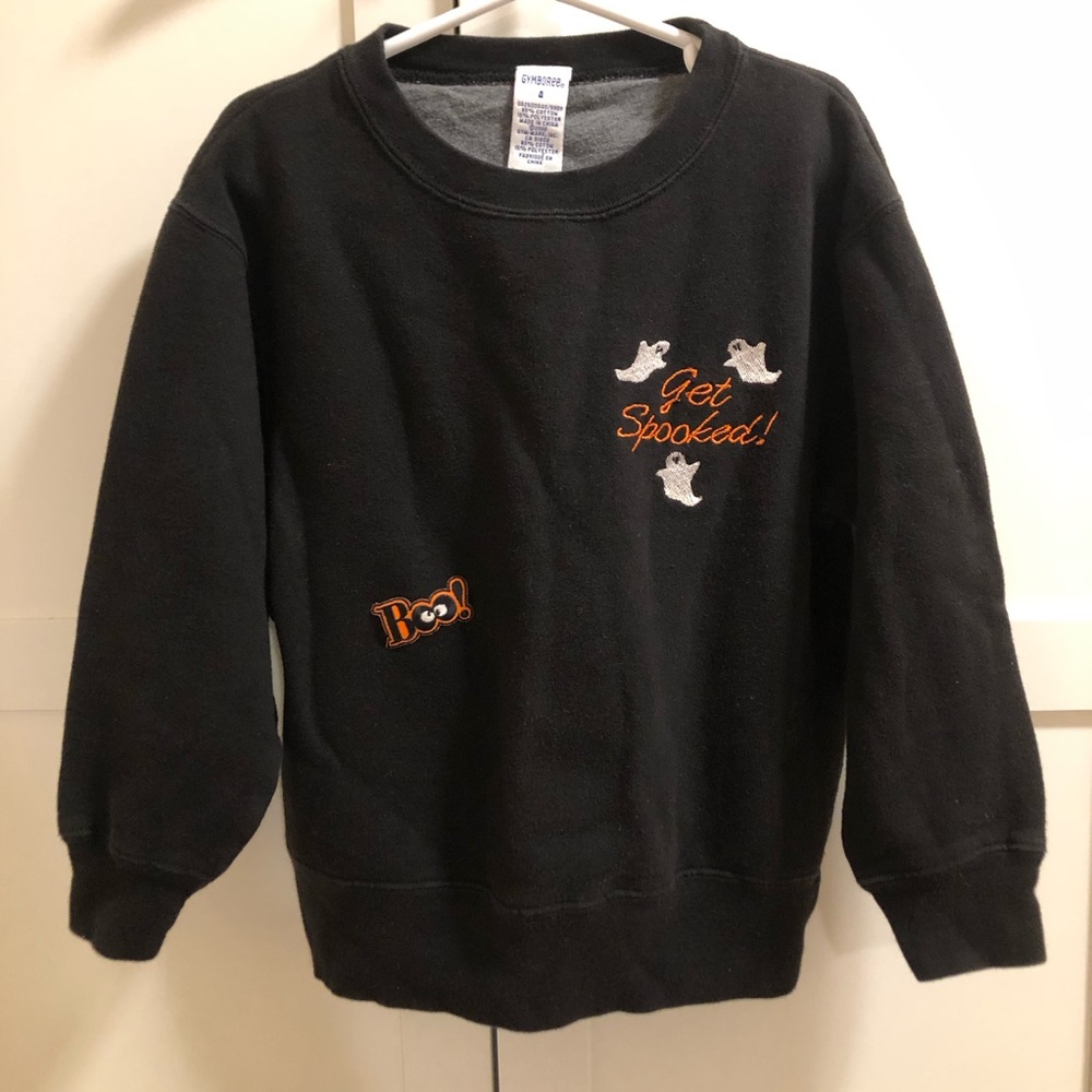 3/$20 Gymboree Kids Black Halloween Sweatshirt Size 4 EUC